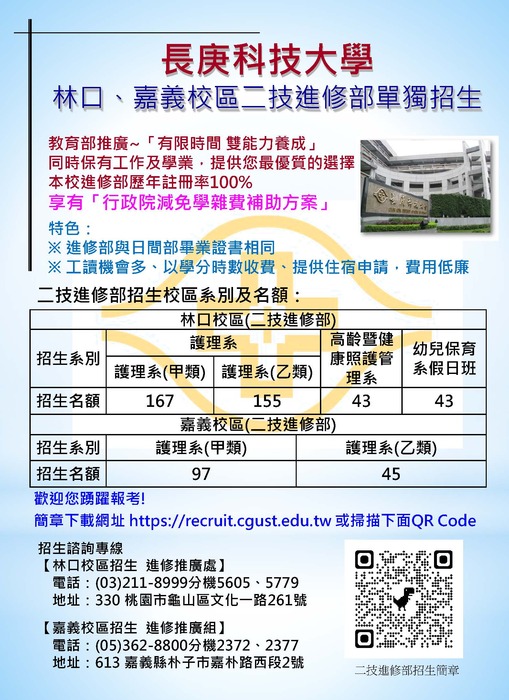 115學年度二技進修部